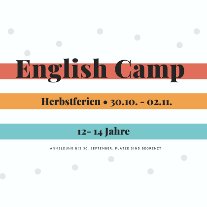 Herbstferien English 12-14 Jahre