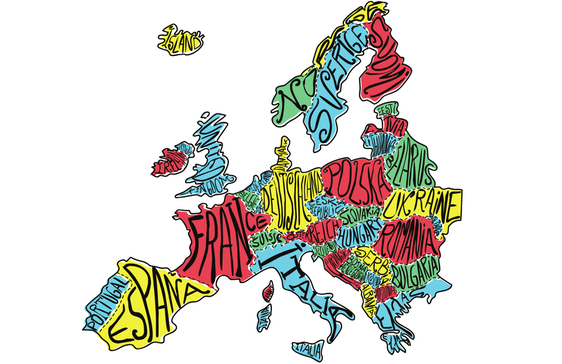 Europa gezeigt