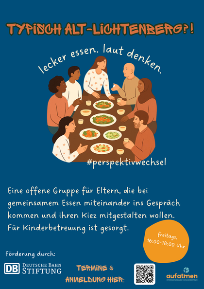 Flyer Projekt Typisch Alt-Lichtenberg!? lecker essen. laut denken.